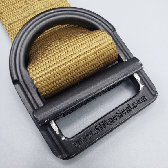 5.11 Tactical Trainer Belt 59409 Tan Nylon Men Size XL 40-42 Heavy Duty 1.5 inch - Picture 12 of 15